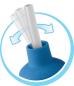 Preview: NUK Flexi Cup Trinklernflasche mit Trinkhalm, 300ml, 12+ Monate, Bagger (grün)