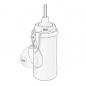 Preview: NUK Flexi Cup Trinklernflasche mit Trinkhalm, 300ml, 12+ Monate, Bagger (grün)