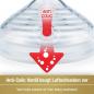 Preview: NUK Nature Sense Babyflasche und Tragegriffe SET 150 ml 0-6 Monate rosa