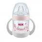 Preview: Nuk Beach Nature Sense Trinklernflasche und Tragegriffe SET 6-18 M,150 ml, girl