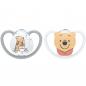 Preview: NUK Disney Winnie Puuh Space Silikon-Schnuller Gr. 2 weiß/grau | 2er Box