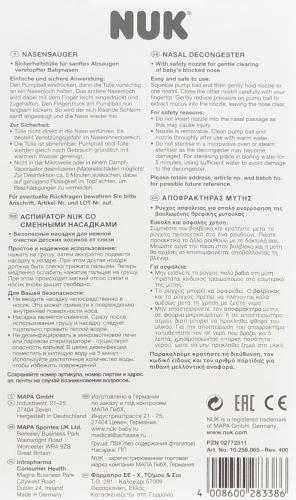 NUK 10256065 Nasensauger