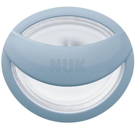 NUK MommyFeel Silikon-Schnuller （blau/grau）