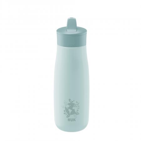 NUK Mini-Me Flip Trinkflasche aus Edelstahl 500ml mit 2in1 Trinkaufsatz lila(blau)