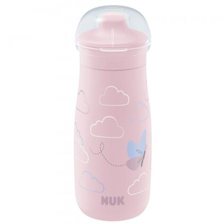 NUK Mini-Me Sip Trinkflasche 300ml mit Trinkaufsatz (rosa)