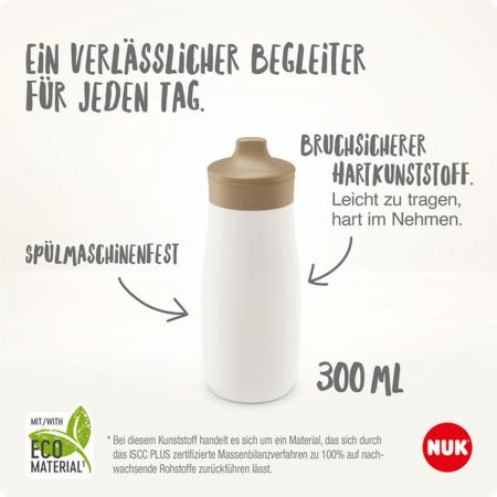 NUK Mini-Me Sip Trinkflasche aus Edelstahl 300ml mit Trinkaufsatz(flieder)