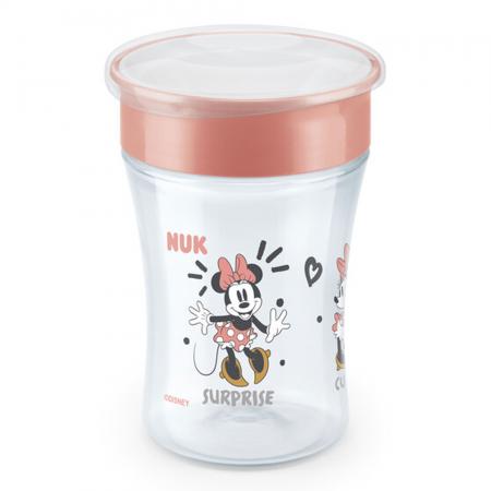 NUK Disney Mickey Mouse Magic Cup 230ml mit Deckel （rot）
