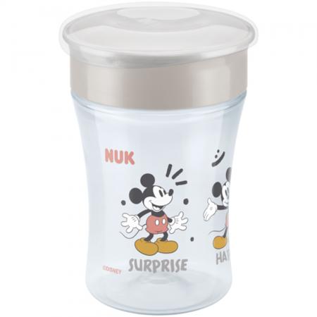 NUK Disney Mickey Mouse Magic Cup 230ml mit Deckel （grau）