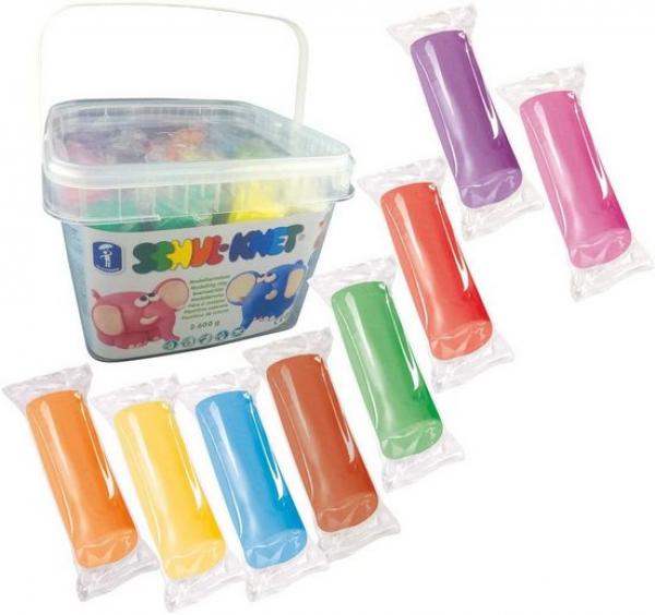 Feuchtmann 6280156 SCHUL-KNET Big Bucket 25 bunte Stangen ca.2.600g