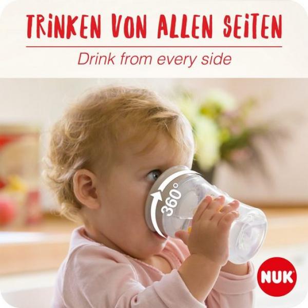 NUK 10255395 Trinklernbecher Magic Cup Koala mit Trinkrand und Deckel, 230ml