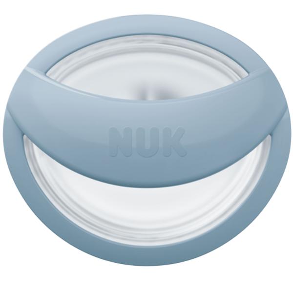 NUK MommyFeel Silikon-Schnuller （blau/grau）