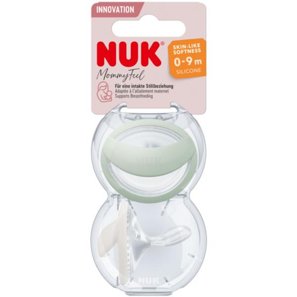 NUK MommyFeel Silikon-Schnuller （grün/weiß）