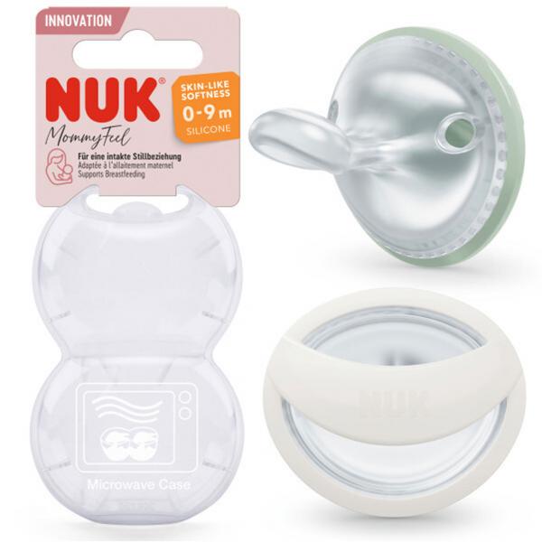 NUK MommyFeel Silikon-Schnuller （grün/weiß）