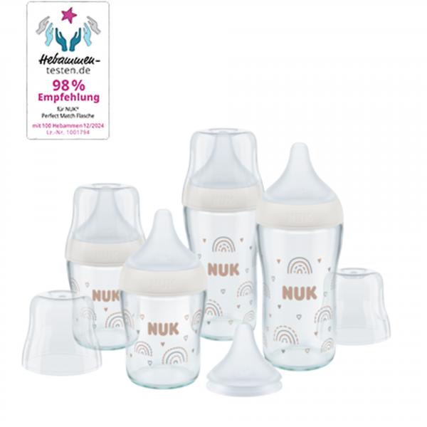 NUK Perfect Match Multipack 4er Glasflaschen-Set