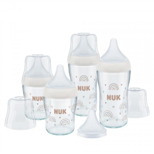 NUK Perfect Match Multipack 4er Glasflaschen-Set