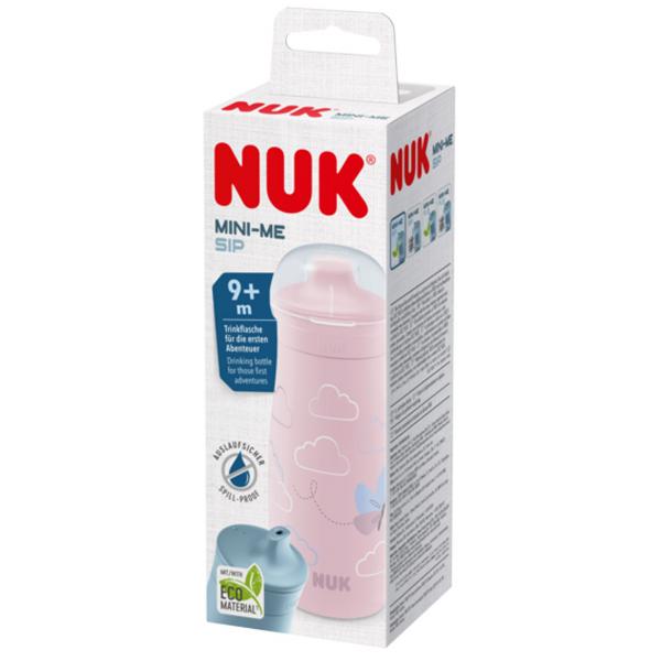 NUK Mini-Me Sip Trinkflasche 300ml mit Trinkaufsatz (rosa)