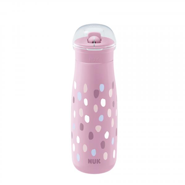 NUK Mini-Me Flip Trinkflasche 450ml mit 2in1 Trinkaufsatz(violett)