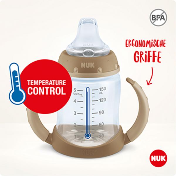 NUK First Choice Trinklernflasche Night 150ml mit Trinktülle （grün）