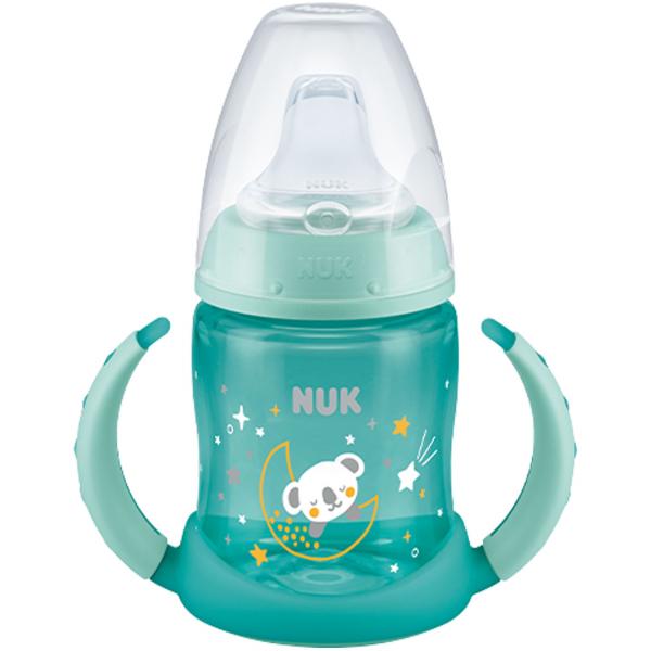NUK First Choice Trinklernflasche Night 150ml mit Trinktülle （grün）
