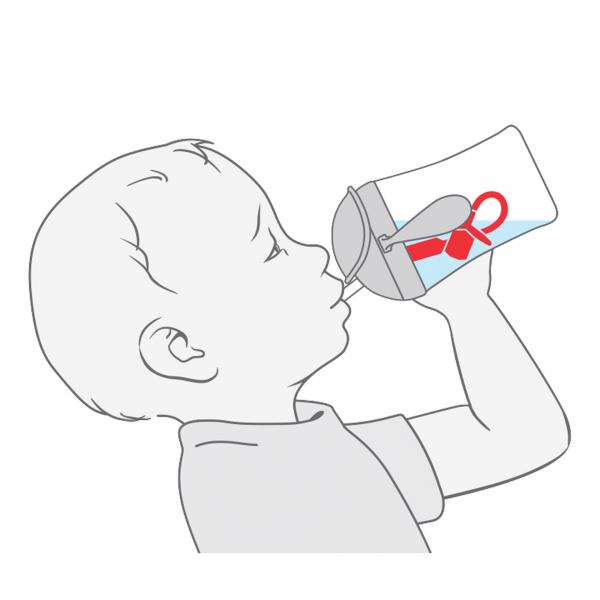 NUK Motion Cup 230ml mit weichem Strohhalm （gelb）