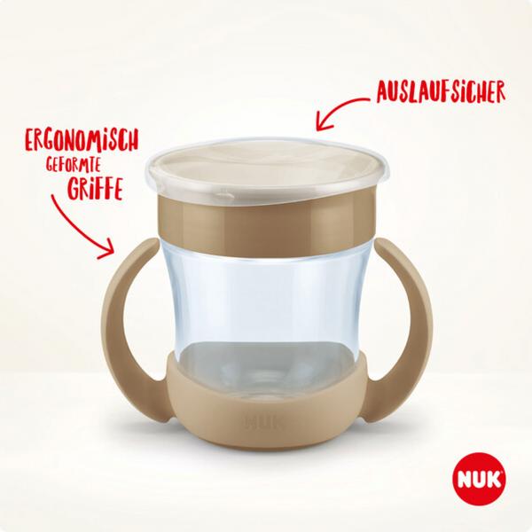 NUK Mini Magic Cup Night 160ml mit Trinkrand und Deckel （rosa）
