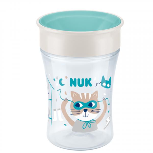 NUK Magic Cup 230ml mit Trinkrand und Deckel （mint）