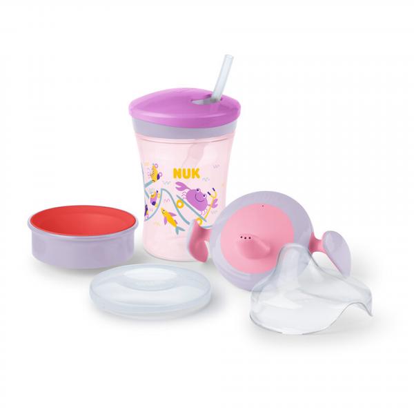 NUK Trinklernset 230ml （rosa）