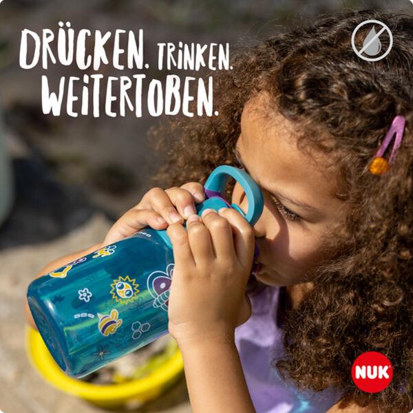 NUK Easy Straw Cup 420ml blau