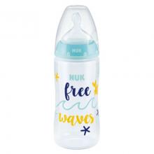 NUK First Choice Plus Babyflasche Beach Edition 300ml mit Trinksauger 6-18m