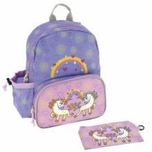 Laken Kinderrucksack 33cm JUNIOR ab 3j Rucksack BACKPACK mit Einhorn Thermofach