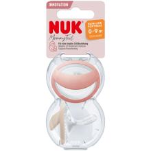 NUK MommyFeel Silikon-Schnuller （rot/beige）