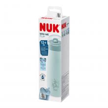 NUK Mini-Me Flip Trinkflasche aus Edelstahl 500ml mit 2in1 Trinkaufsatz lila(blau)
