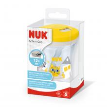 NUK Action Cup 230ml mit Trinkhalm （gelb）