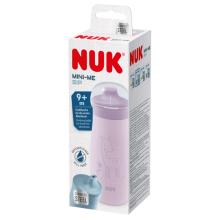 NUK Mini-Me Sip Trinkflasche aus Edelstahl 300ml mit Trinkaufsatz(flieder)