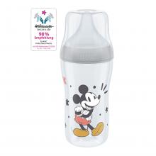 NUK Disney Mickey Mouse Perfect Match Babyflasche 260ml mit Trinksauger Gr. M 3+ M, grau