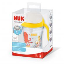 NUK Motion Cup 230ml mit weichem Strohhalm （gelb）